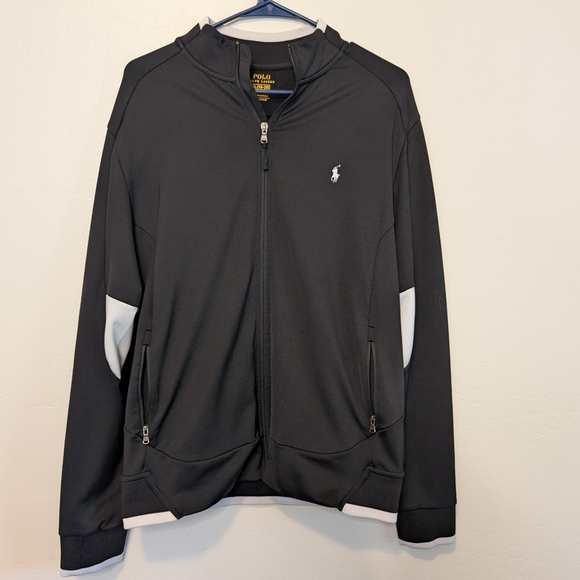 Polo Ralph Lauren Other - Polo Ralph Lauren XL Track Jacket | Black White Zip Up Streetwear Sportcore Y2k